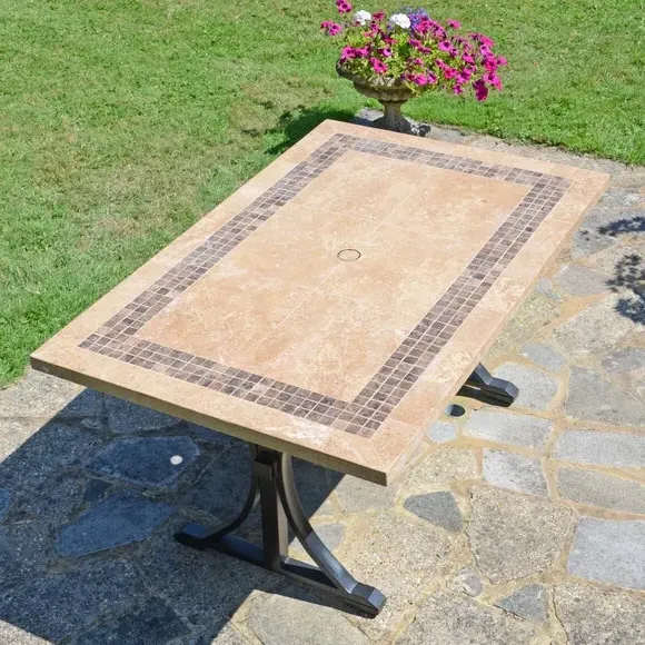 Rectangular Dining Table - Brown, Marble image