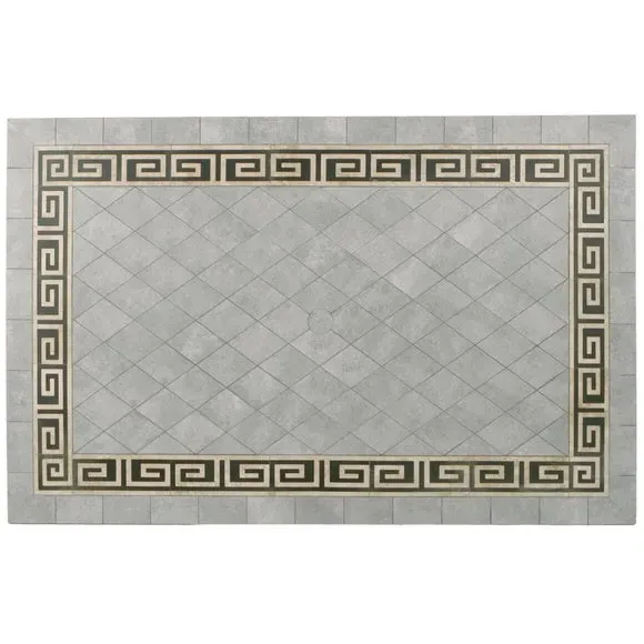 Rectangular Dining Table - Grey, Ceramic