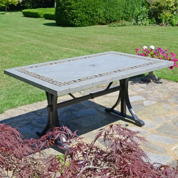Rectangular Dining Table - Grey, Ceramic image