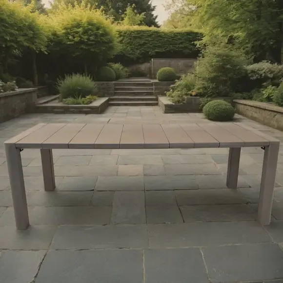 Rectangular Dining Table - Grey, Polypropylene