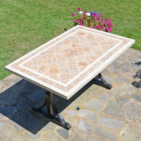 Rectangular Dining Table - Terracotta, Ceramic