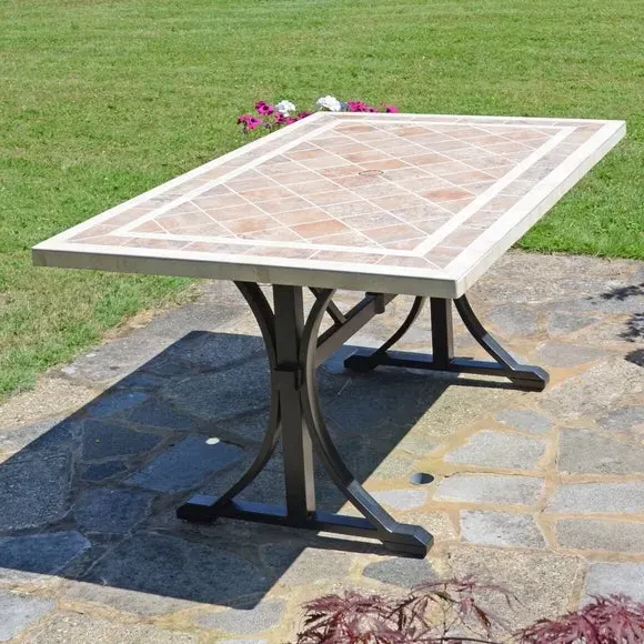 Rectangular Dining Table - Terracotta, Ceramic image