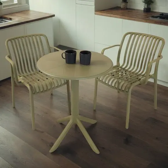 Round Bistro Table with 2 Chairs - Avocado