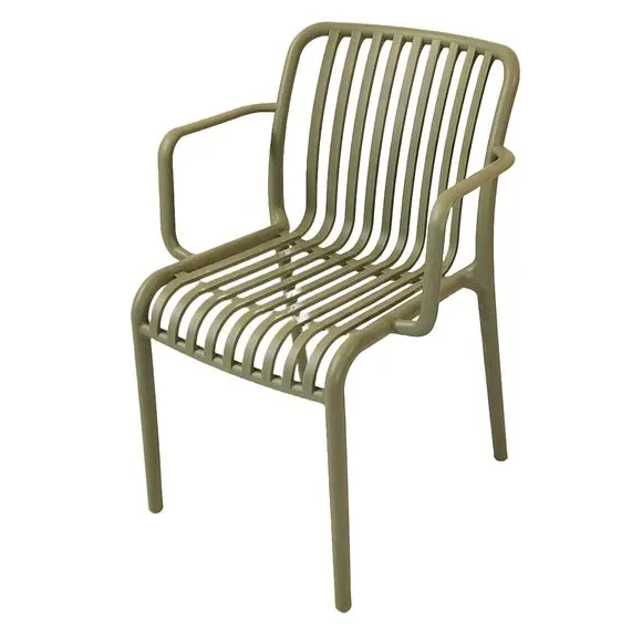 Set of 2 Stackable Chairs - Avocado, Polypropylene