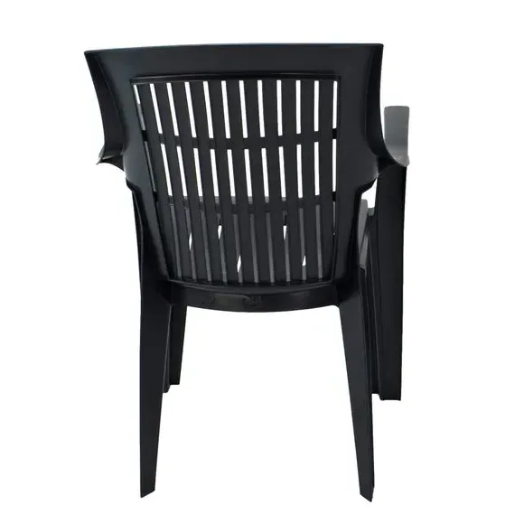 Set of 4 Stackable Chairs - Dark Green