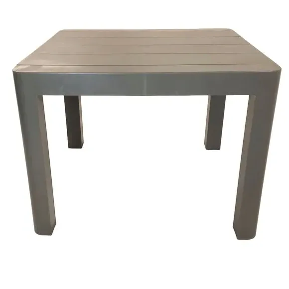 Square Dining Table - Grey, Polypropylene