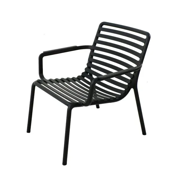 Stackable Lounge Chair - Anthracite, Resin