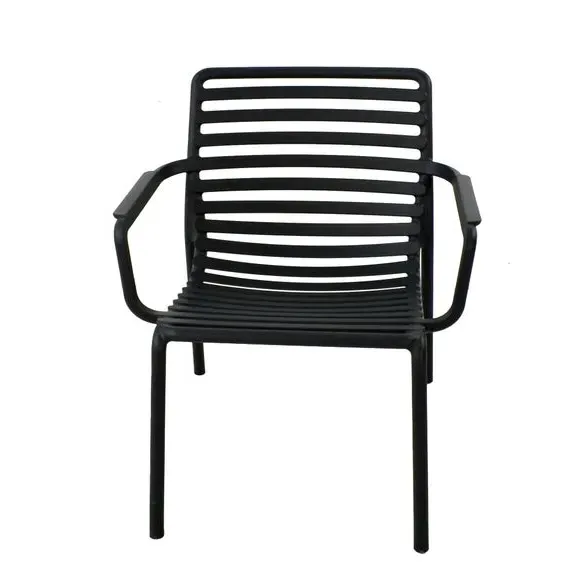 Stackable Lounge Chair - Anthracite, Resin