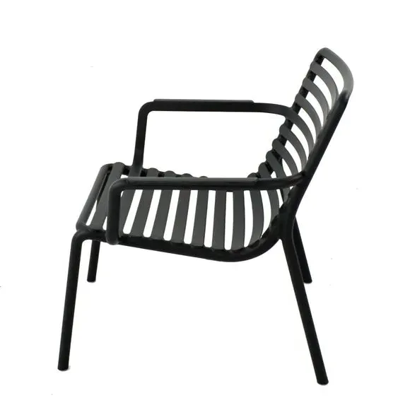 Stackable Lounge Chair - Anthracite, Resin