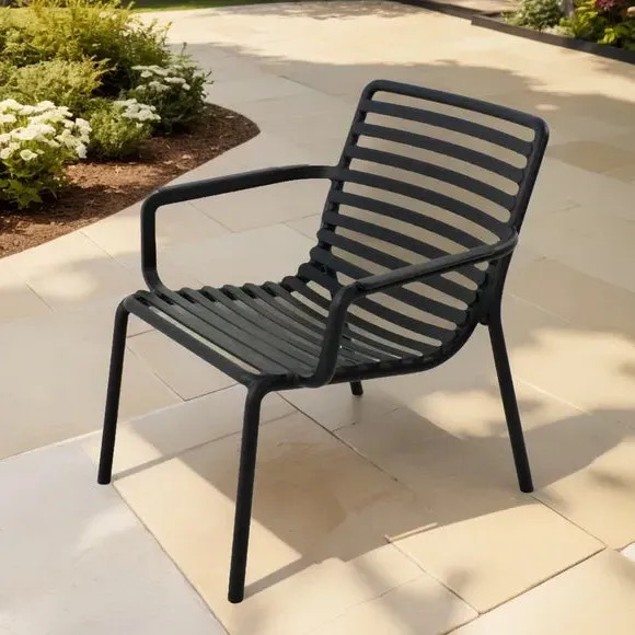 Stackable Lounge Chair - Anthracite, Resin image