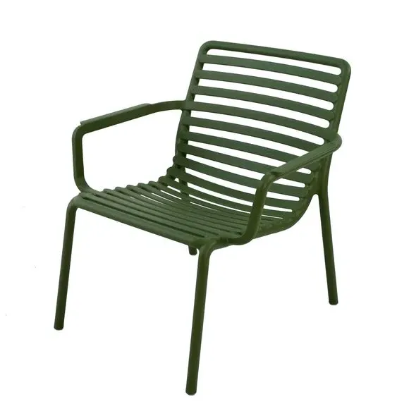 Stackable Lounge Chair - Olive, Resin