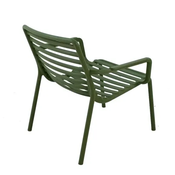 Stackable Lounge Chair - Olive, Resin