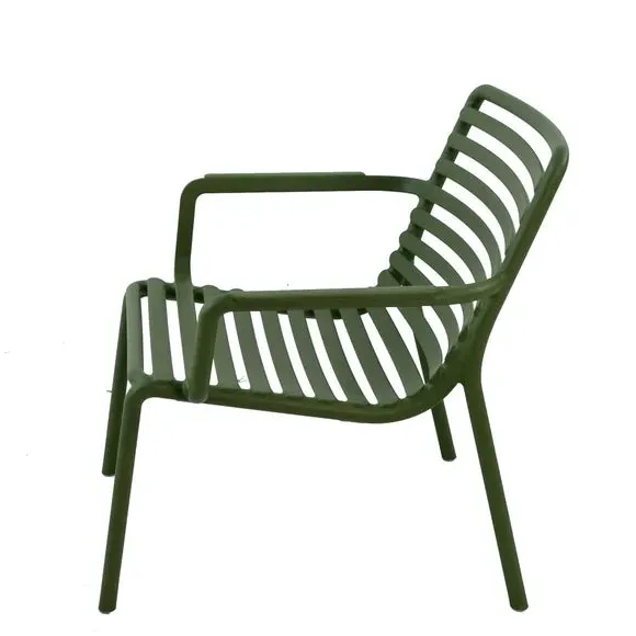 Stackable Lounge Chair - Olive, Resin