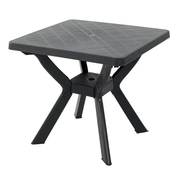 Storage Table with Compartment - Grey, Polypropylene