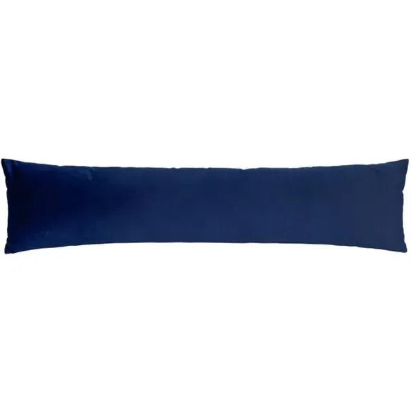 Draught Excluder with Soft Edging - Blue, Velvet