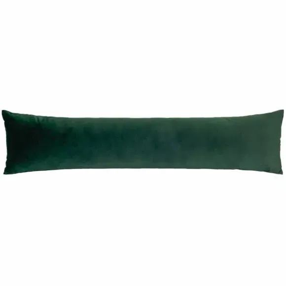 Draught Excluder with Soft Edging - Green, Velvet