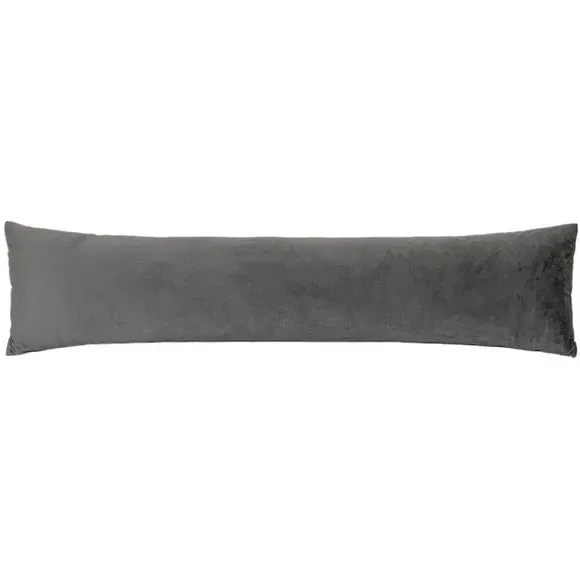 Draught Excluder with Soft Edging - Steel, Velvet