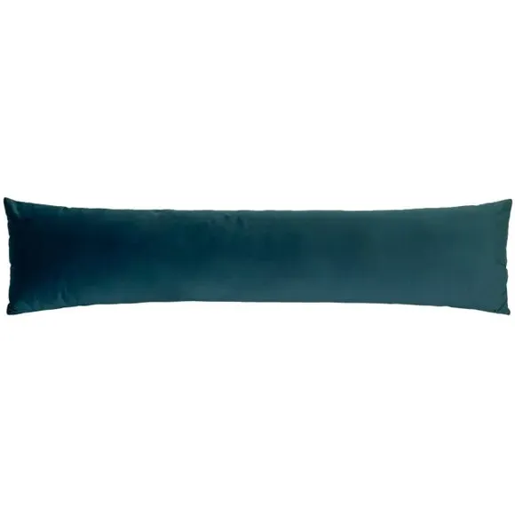 Draught Excluder with Soft Edging - Teal, Velvet
