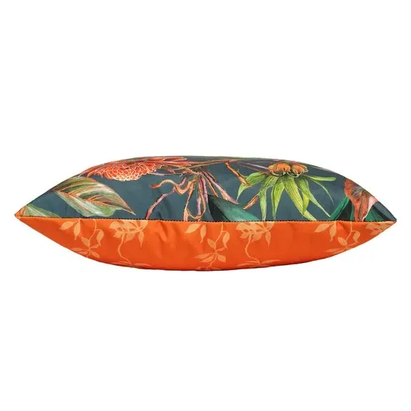 Outdoor Cushion with Bird Print - Multicolor