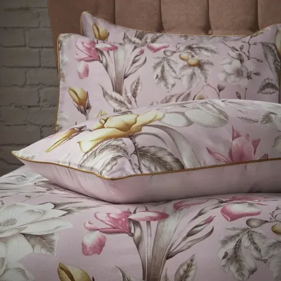 Floral Duvet Cover Set with Pillowcases - Blush