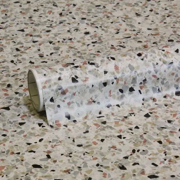 Adhesive Back Plastic - Terrazzo, Vinyl
