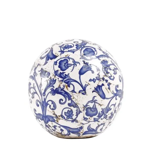 Ball Garden Ornament - Blue, Ceramic image