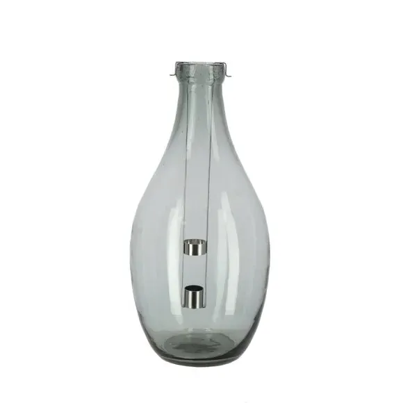 Bottle Windlight Candle Holder - Clear Glass image