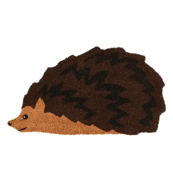 Hedgehog Shaped Doormat - Brown, Coir