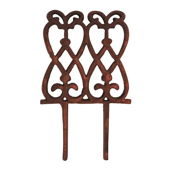 Ornate Lawn Edging - Brown, Cast Iron