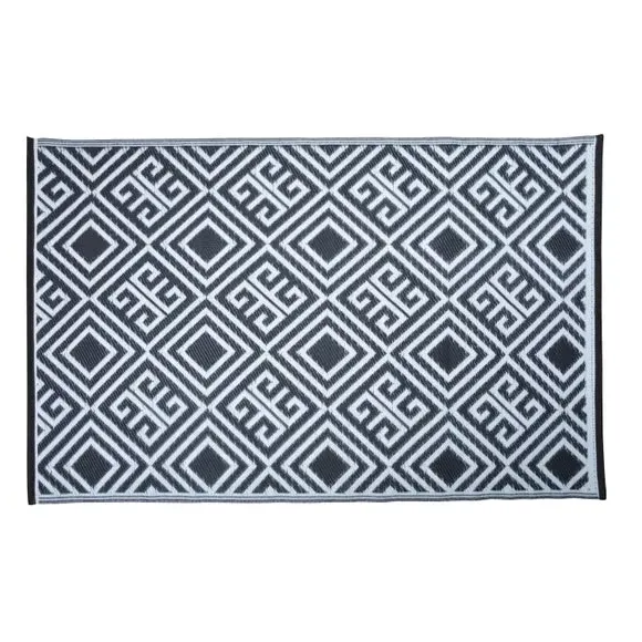 Reversible Outdoor Rug - Black/White