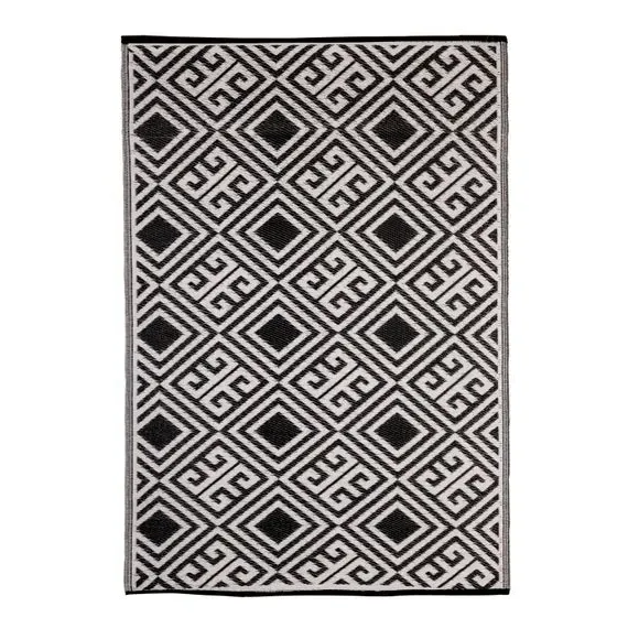 Reversible Outdoor Rug - Black/White image