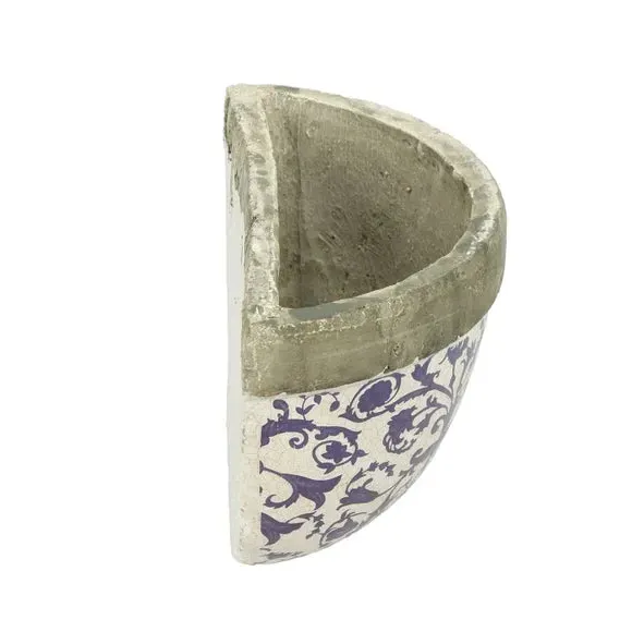 Wall Planter with Hanging Holes - Blue, Ceramic