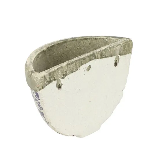 Wall Planter with Hanging Holes - Blue, Ceramic