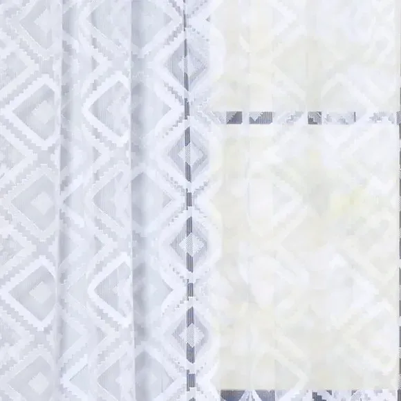 Maroc Lace Voile by the Metre - White