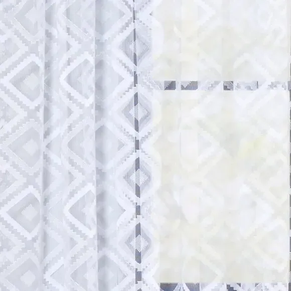 Maroc Lace Voile by the Metre - White