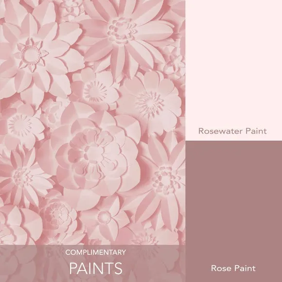 3D Floral Wallpaper - Pink