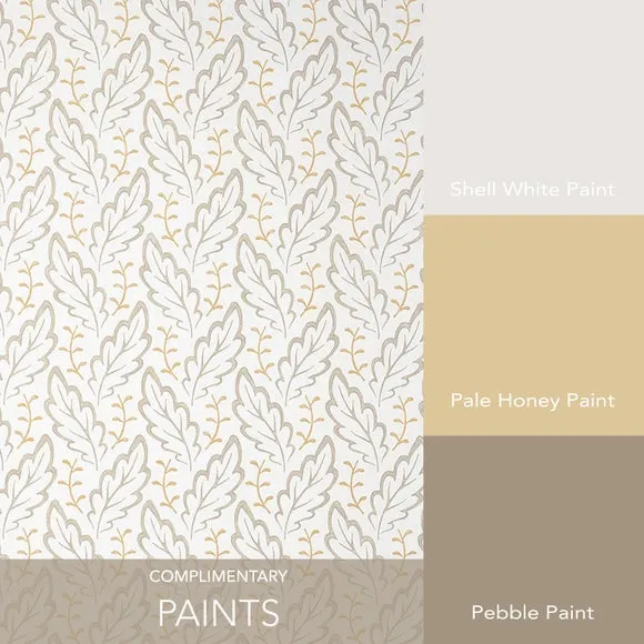 Botanical Leaf Wallpaper - Brown, Paper