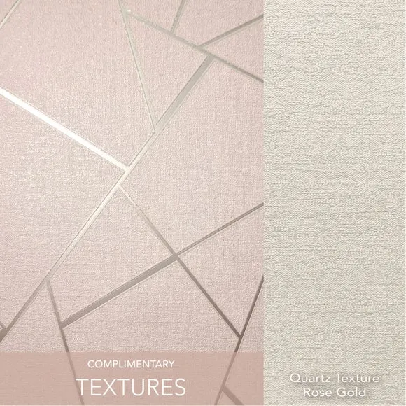 Geometric Fractal Wallpaper - Blush