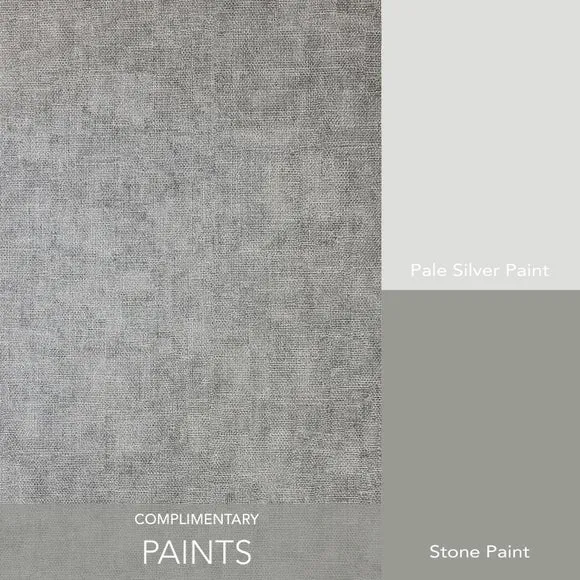 Hessian Textured Wallpaper - Grey, Vinyl