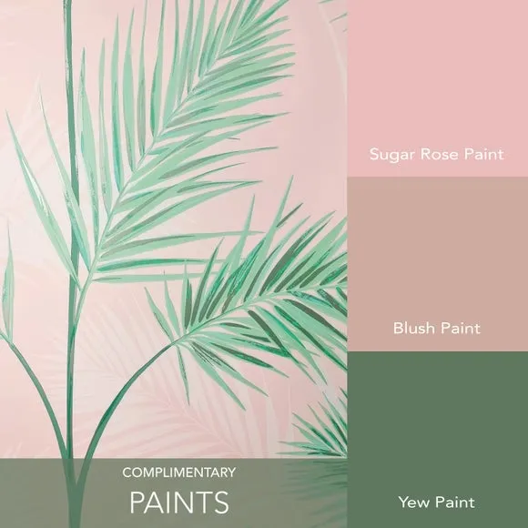 Leaf Pattern Wallpaper - Pink, Metallic
