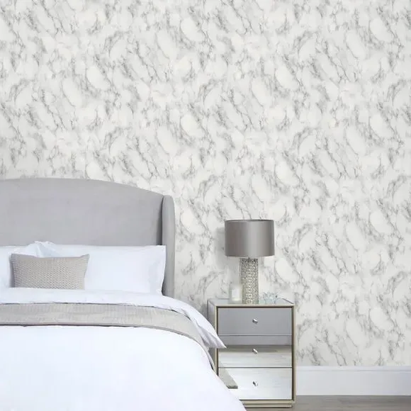 Marble Design Wallpaper - Grey