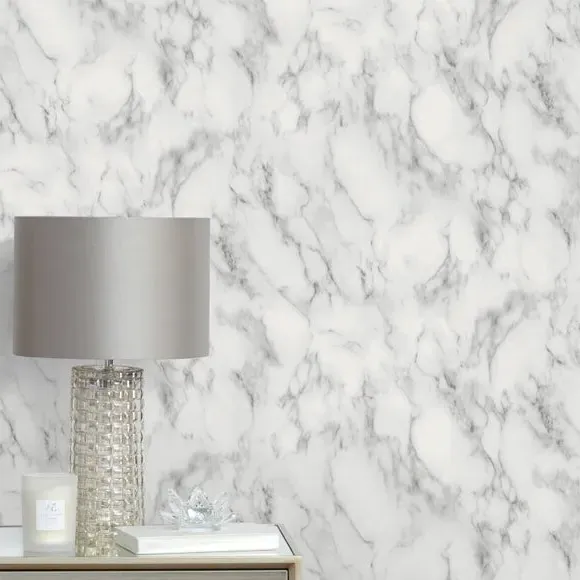 Marble Design Wallpaper - Grey image