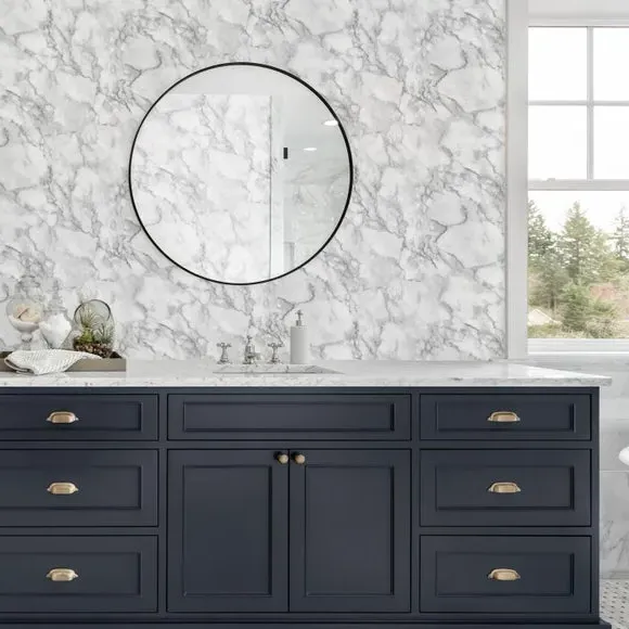 Marble Design Wallpaper - White