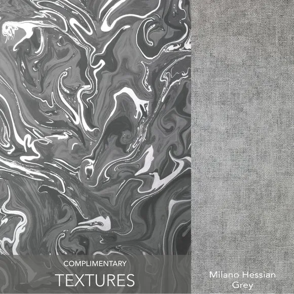 Marble Effect Wallpaper - Charcoal