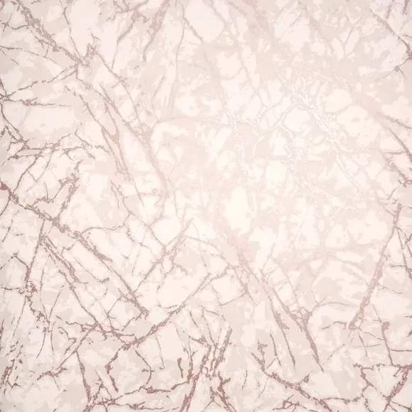 Marble Pattern Wallpaper - Rose Gold, Metallic