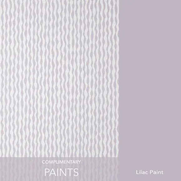 Squiggle Pattern Wallpaper - Lilac, Matt Finish