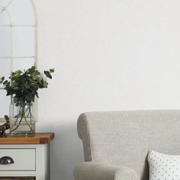 Textured Wallpaper with Glitter - Silver