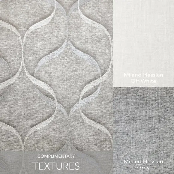 Wave Pattern Wallpaper - Grey, Vinyl