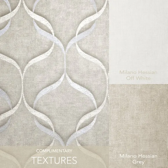 Wave Pattern Wallpaper - Stone, Vinyl