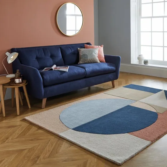 Geometric Abstract Rug - Multi, Wool image